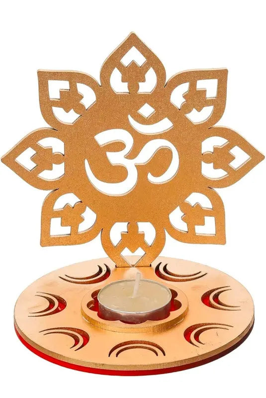 1 piece Om Shape Shadow Tea Light Candle