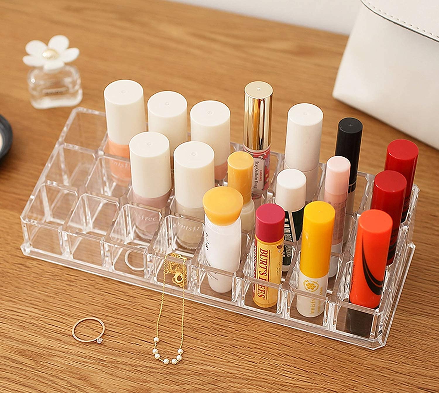 OyzekX Cosmetic Lipstick Makeup Organiser Display Storage Stand Holder (24 Section)