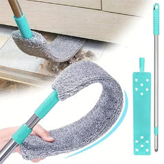Gap Dust Cleaner Microfiber Duster for Bed Sofa High Ceilings Under Appliance Couch Fridge Furniture Cleaning Washable & Retractable Brush Stainless Steel Extension Long Handle Pole