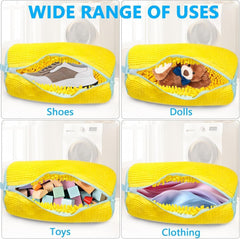 Shoe washing machine bag, Laundry shoe pouch for washer and dryer, Reusable and Durable Zipper Plush Washing Machine Bag for Sneakers, Delicates and Toys