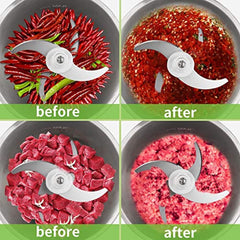Stainless Steel Electric Meat Grinders with Bowl for Heavy Kitchen Food Chopper(2 Liter)