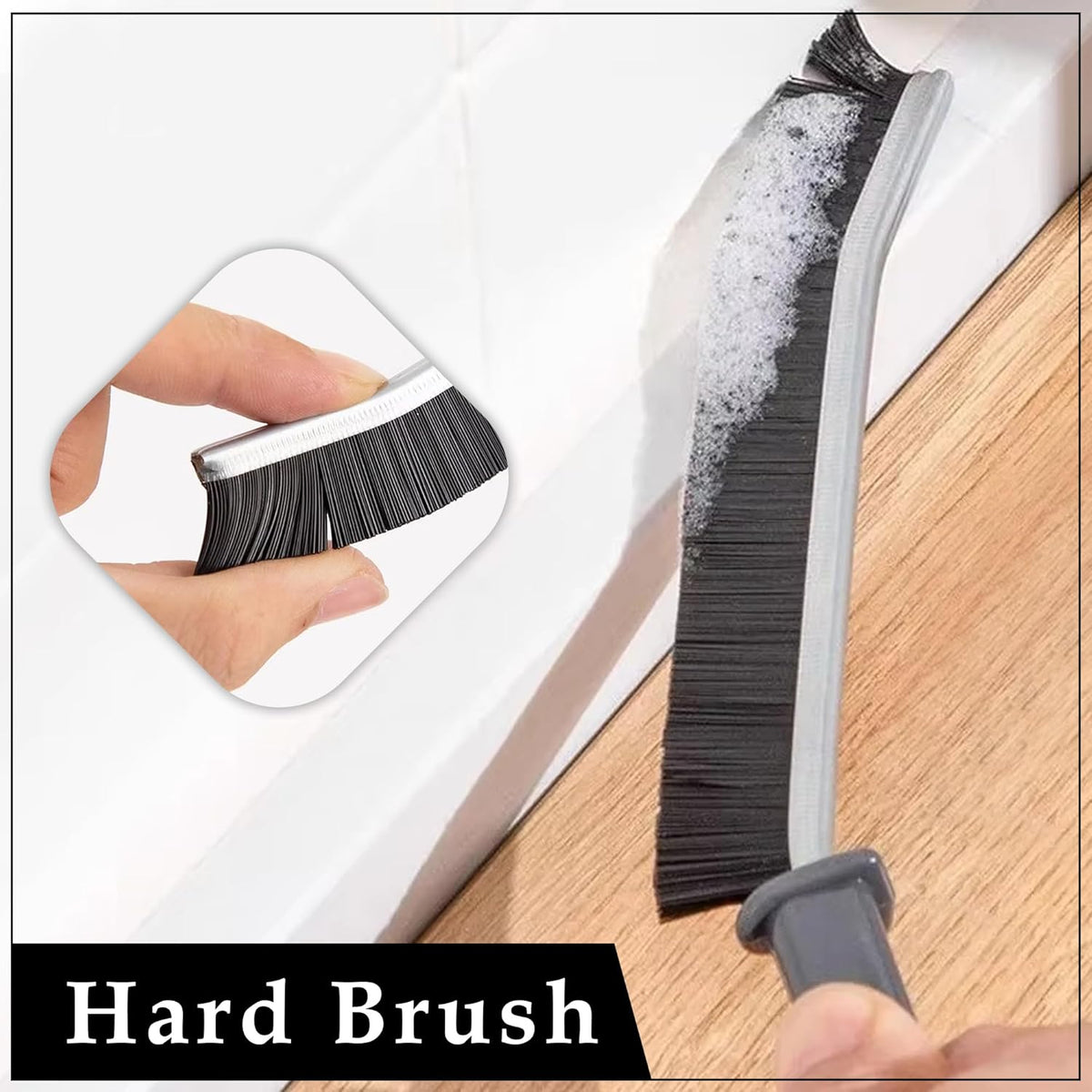 GADGETS Mini Gap Cleaning Brush Hard Bristle Gap Brush for Cleaning Multipurpose Crevice Cleaning Brush Dead Corner Cleaning Brush Used for Home Toilet Bathroom Kitchen Tiles Window Slots (1 pcs)