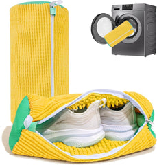 Shoe washing machine bag, Laundry shoe pouch for washer and dryer, Reusable and Durable Zipper Plush Washing Machine Bag for Sneakers, Delicates and Toys