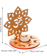 1 piece Om Shape Shadow Tea Light Candle