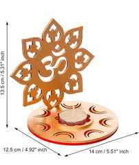 1 piece Om Shape Shadow Tea Light Candle