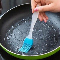 Silicon Oil Basting & Pastry Brushes for Grilling, Tandoor, Cooking, Baking, Glazing, BBQ Kitchen, Multicolor (Set of 2, Big, 9 inch Each)