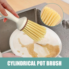 Wok Cleaning Brush Multipurpose Kitchen Wire Pan Scrubber, Wok Dishes Scrub for Cleaning Dishes, Steel Scrubber Brush Pack of 1 (multi color)