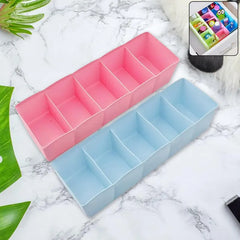 2 Pieces Multipurpose Plastic Storage Drawer Socks Undergarments Organizer