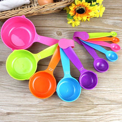 Measuring Cups & Spoon Combo for Dry or Liquid/Kitchen Gadgets for Cooking & Baking Cakes/Measuring Cup Set Combo with Handles (Set of 5 Cups and 5 Spoons)