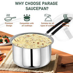 Heavy Stainless Steel Combo Milk Pan/Sauce Pan/Tea PAN
