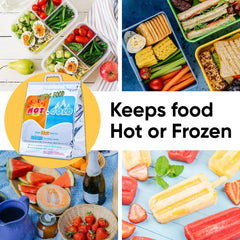 Hot and Cold Insulated Bags for Food Delivery, Keeps Food Warm or Frozen, Food Storage for Hot and Frozen Food for Travel, Disposable Cooler Bag, Reinforced Thermal Lunch Bag (1)