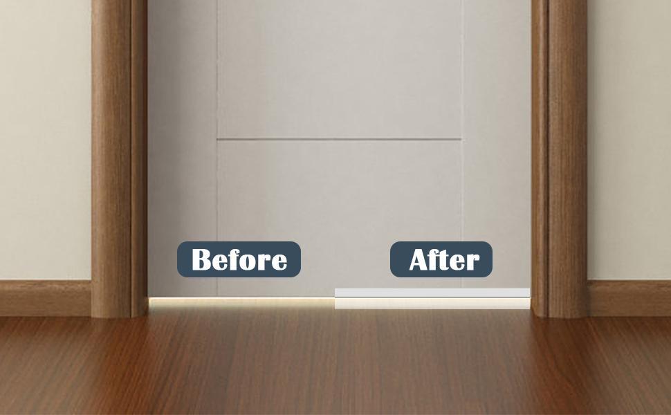 Silicone Adhesive 3 Meter Door Gap Seal Strip Weather Sealing Bottom Door Tape Waterproof Insects dust, Stop air, soundproof Window Sealing Door Draft Stopper