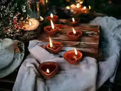 Water Sensor Eco-Friendly Led Diyas Candle E-Diya, (Pack of 4)