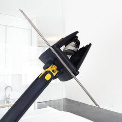 Flat Microfiber Floor Cleaning Mop with Scraper with 360 Rotating Head, Self-Wringings Hands-Free Automatic Water Squeezing Mop for Floors,Kitchen,Wall,Bathroom,Toilet Household Cleaning Mop