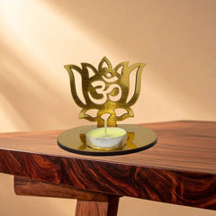 1 piece Lotus Shape Om Diya Candle