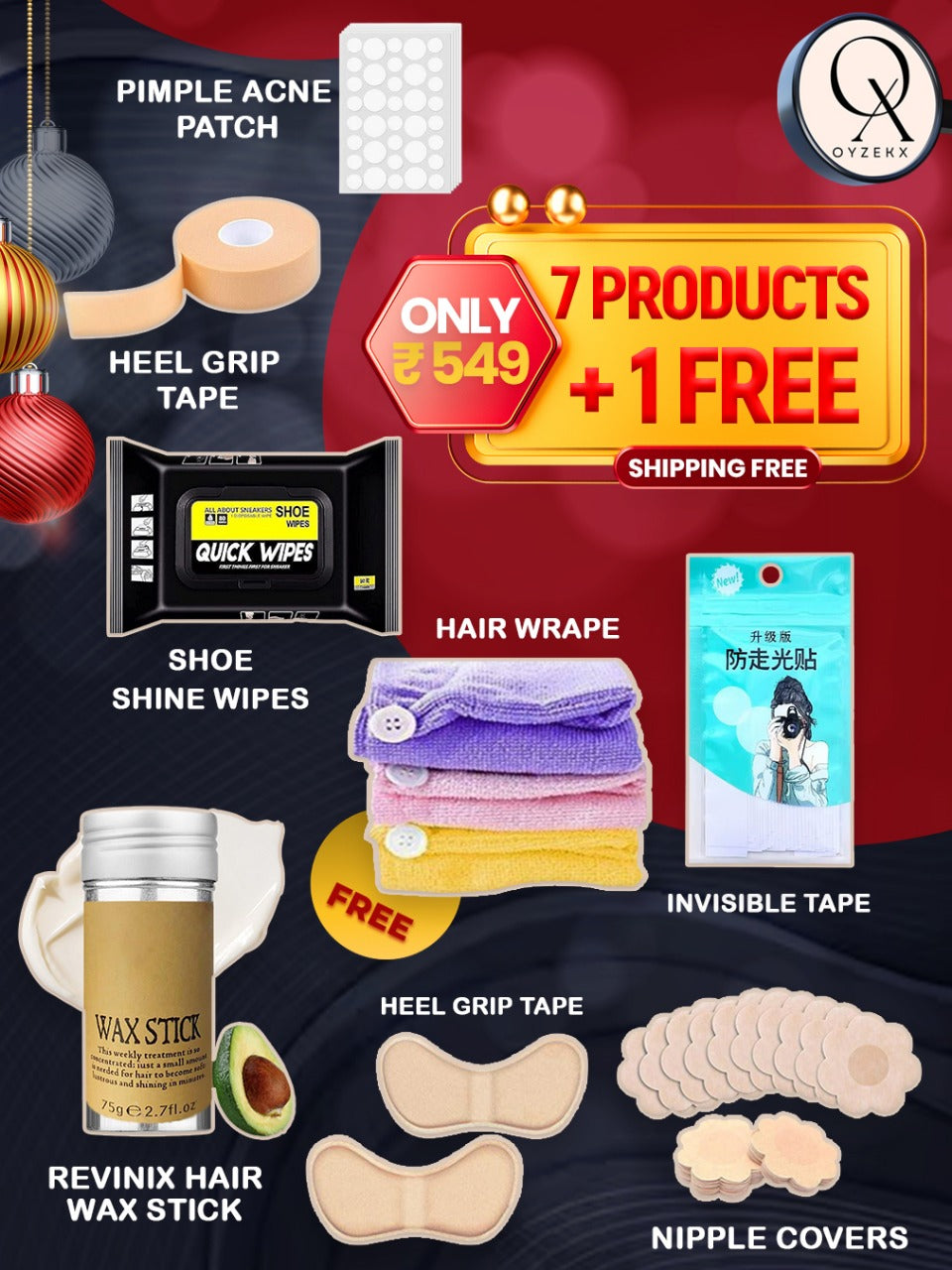 8PCS  WOMEN ESSENTIALS COMBO WITH FREE GIFT