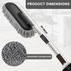 OyzekX Car Interior Cleaning Brush | AC Vent Brush | Scratch Free Car Duster | Multifunctional Car Brush for Cleaning Car Interior, PC, Laptop, Keyboard (Big Duster)