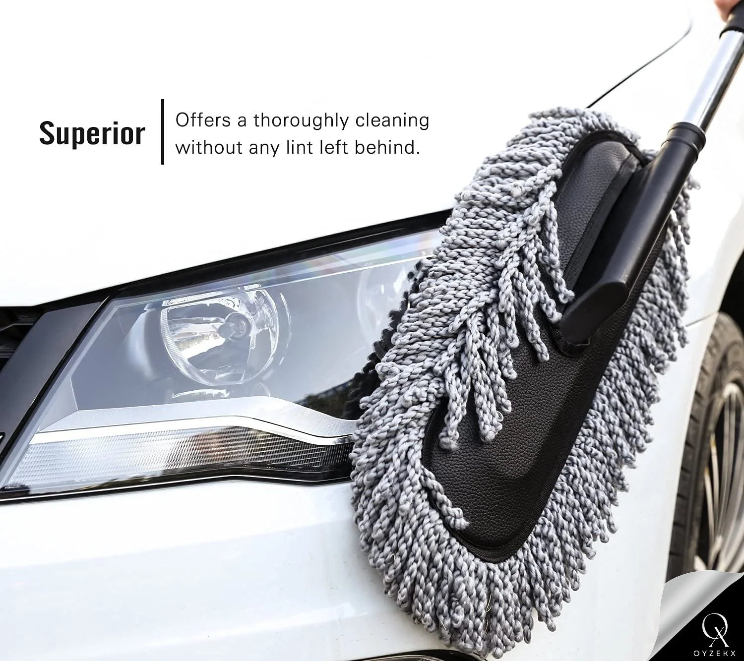 OyzekX Car Interior Cleaning Brush | AC Vent Brush | Scratch Free Car Duster | Multifunctional Car Brush for Cleaning Car Interior, PC, Laptop, Keyboard (Big Duster)