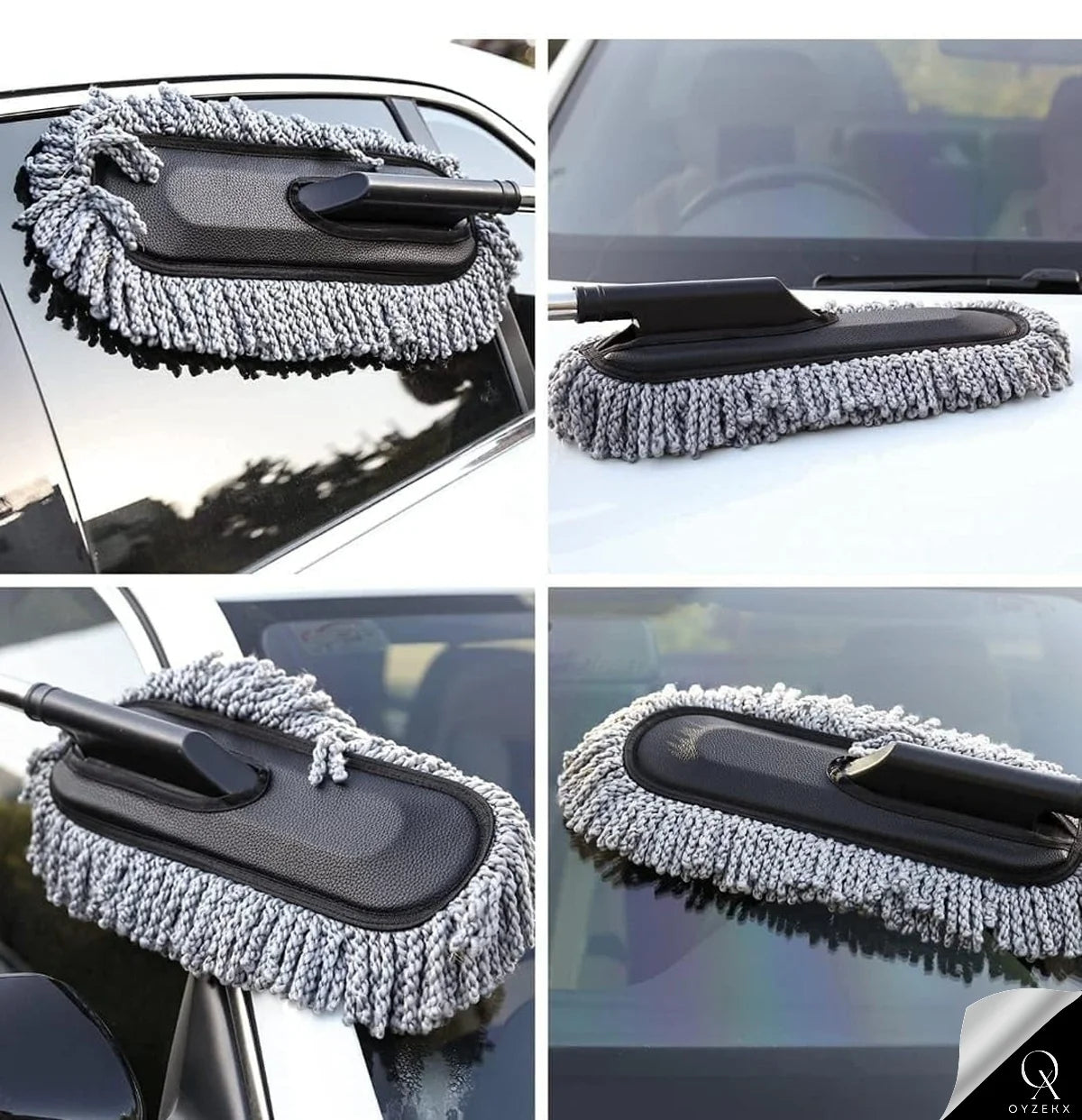 OyzekX Car Interior Cleaning Brush | AC Vent Brush | Scratch Free Car Duster | Multifunctional Car Brush for Cleaning Car Interior, PC, Laptop, Keyboard (Big Duster)