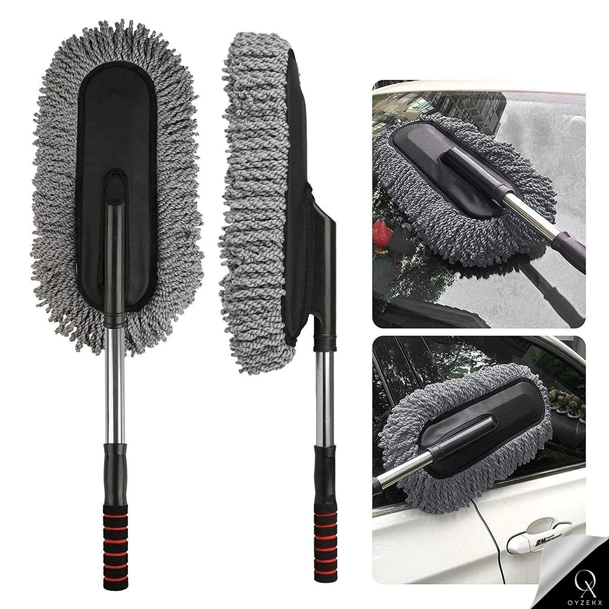 OyzekX Car Interior Cleaning Brush | AC Vent Brush | Scratch Free Car Duster | Multifunctional Car Brush for Cleaning Car Interior, PC, Laptop, Keyboard (Big Duster)