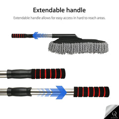 OyzekX Car Interior Cleaning Brush | AC Vent Brush | Scratch Free Car Duster | Multifunctional Car Brush for Cleaning Car Interior, PC, Laptop, Keyboard (Big Duster)