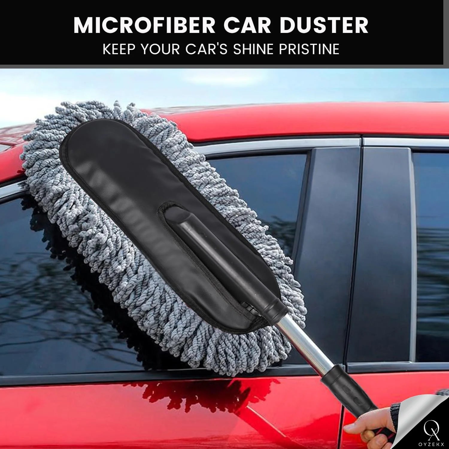 OyzekX Car Interior Cleaning Brush | AC Vent Brush | Scratch Free Car Duster | Multifunctional Car Brush for Cleaning Car Interior, PC, Laptop, Keyboard (Big Duster)