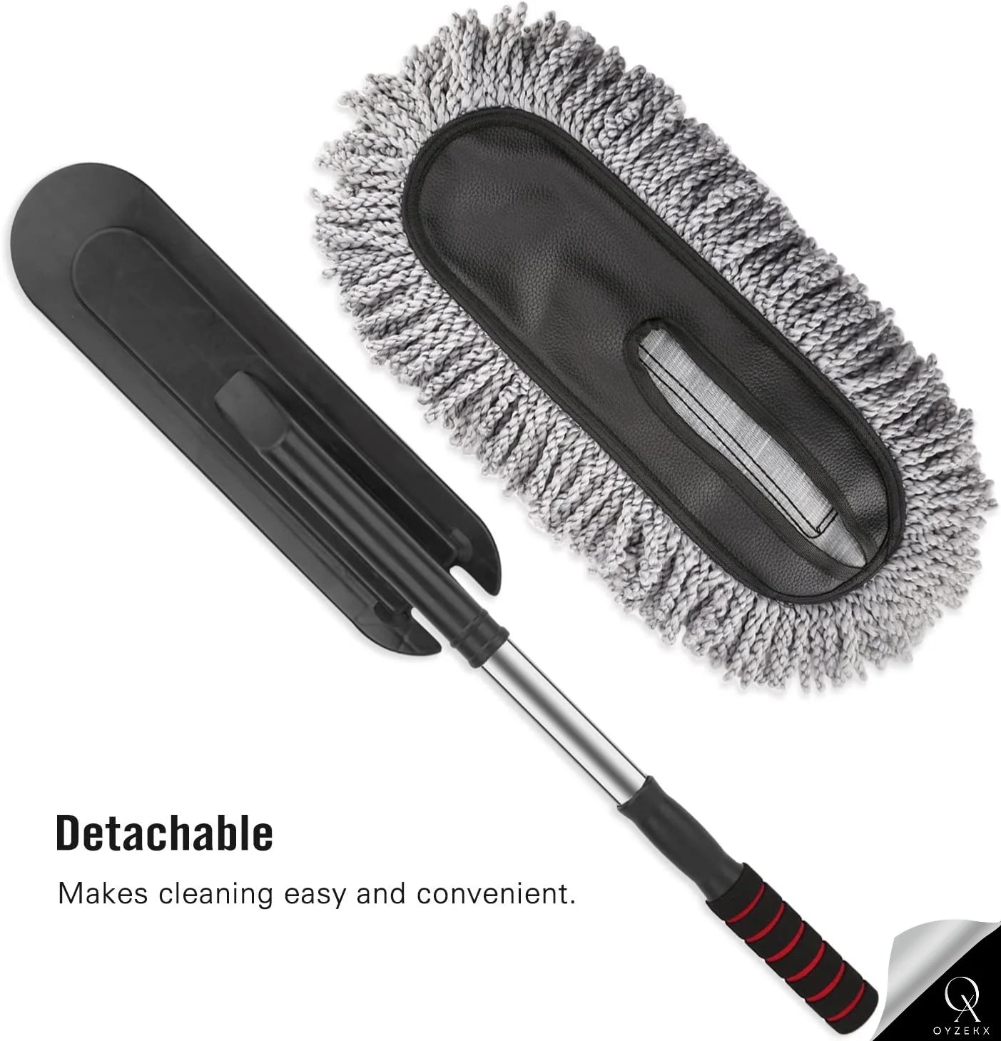 OyzekX Car Interior Cleaning Brush | AC Vent Brush | Scratch Free Car Duster | Multifunctional Car Brush for Cleaning Car Interior, PC, Laptop, Keyboard (Big Duster)