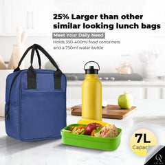 OyzekX Lunch Bag for Women & Men, Insulated Lunch Bag, Large Waterproof Tote Bag, Leakproof Lunch Tote for Office Work School Picnic Beach Workout Travel