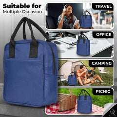 OyzekX Lunch Bag for Women & Men, Insulated Lunch Bag, Large Waterproof Tote Bag, Leakproof Lunch Tote for Office Work School Picnic Beach Workout Travel