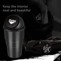 OyzekX Mini Car Dustbin Trash Bin Universal Traveling Portable Useful for All Cars Accessories