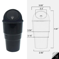 OyzekX Mini Car Dustbin Trash Bin Universal Traveling Portable Useful for All Cars Accessories