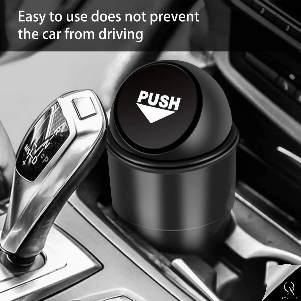 OyzekX Mini Car Dustbin Trash Bin Universal Traveling Portable Useful for All Cars Accessories