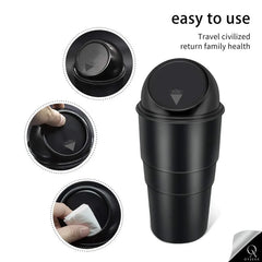 OyzekX Mini Car Dustbin Trash Bin