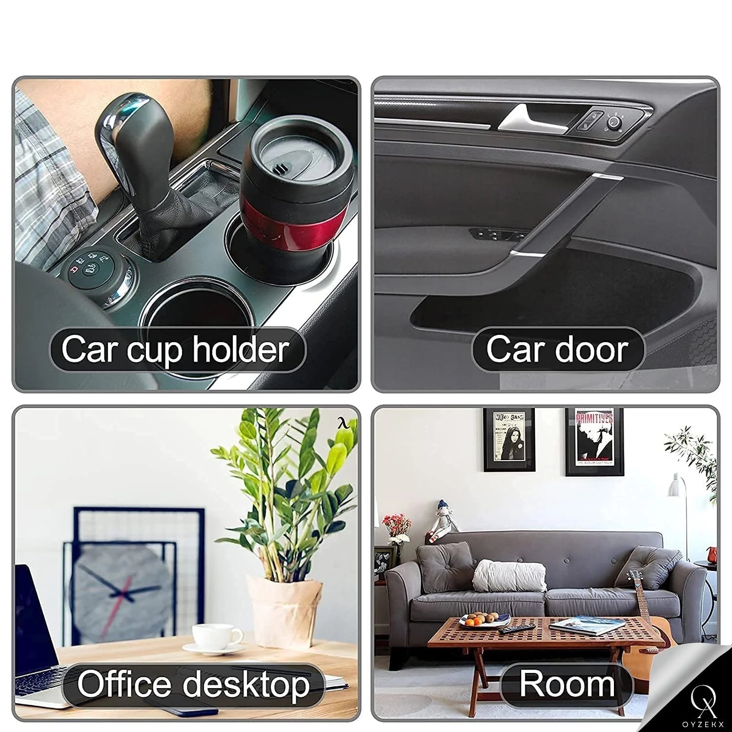 OyzekX Mini Car Dustbin Trash Bin Universal Traveling Portable Useful for All Cars Accessories