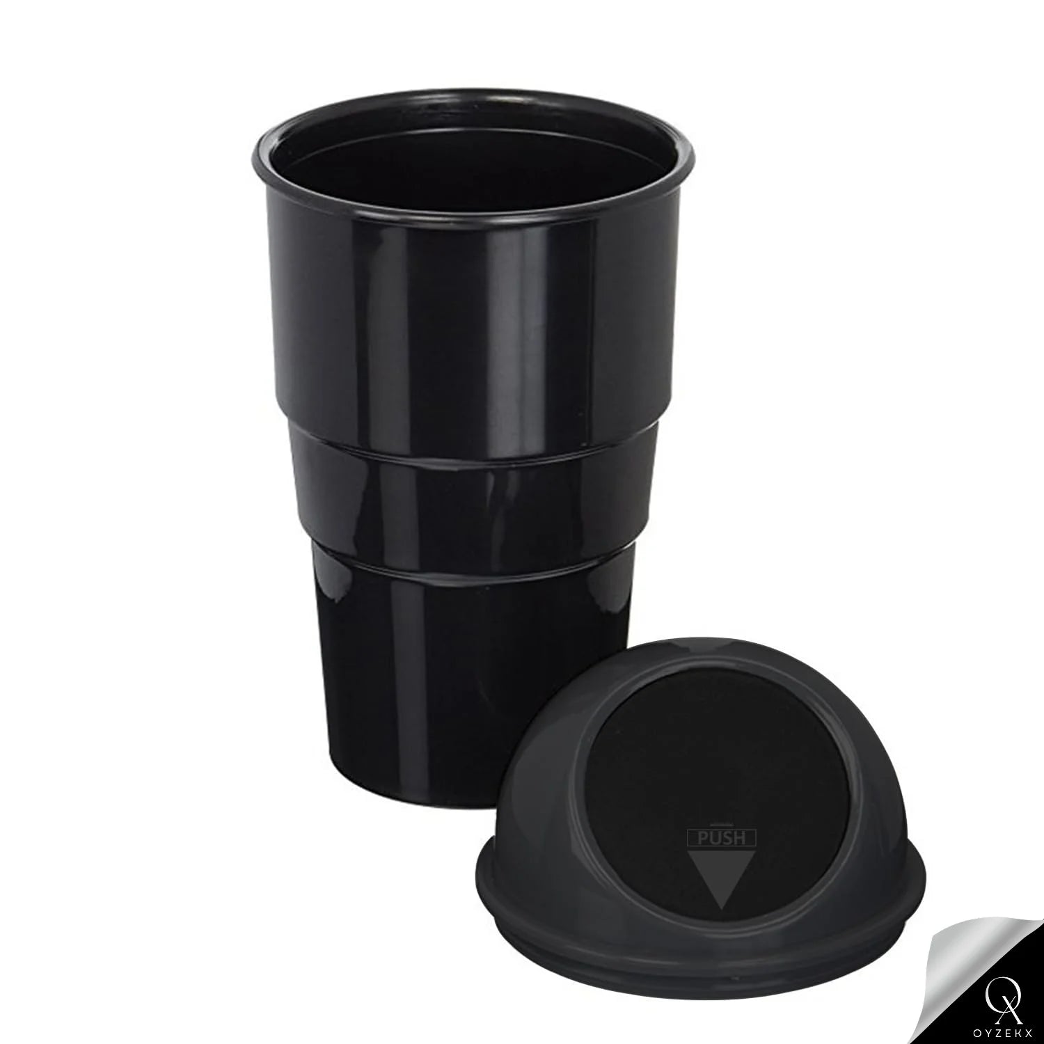 OyzekX Mini Car Dustbin Trash Bin Universal Traveling Portable Useful for All Cars Accessories