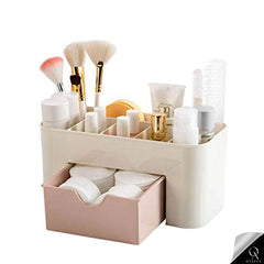OyzekX Cosmetic Jewelry Organizer Office Storage Drawer Desk Makeup Case Plastic Makeup Brush Box Lipstick Remote Control Holder
