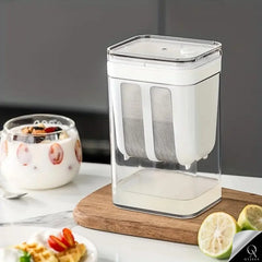 OyzekX Greek Yogurt & Curd Maker - 1100ml Fine Mesh Strainer with Lid | Multifunctional yogurt Filter | Curd Maker for Home | Whey Separator | Perfect for Homemade Yogurt, Curd, Cheese