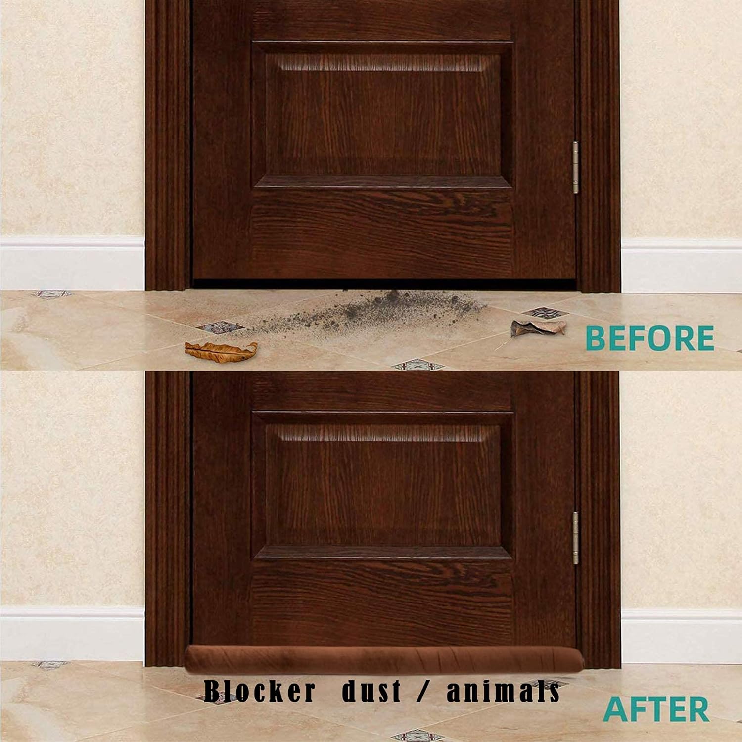 Door Guard (39 Inches) Gap Filler for Door Bottom Seal Strip, Sound Proof, Reduce Noise, Energy Saving Door Stopper for Reduce Door Dust, Insects Protector (Pack of 1)
