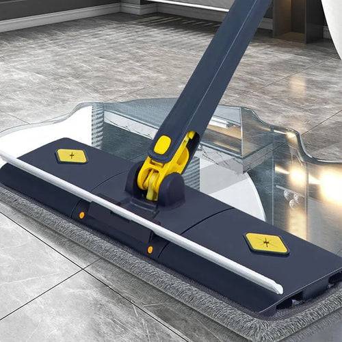 Flat Microfiber Mop with Scraper