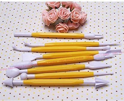 Package of 8 with 16 Different Shapes Exclusive Modeling Set for Fondant Gum Paste Sugar Craft and Cake Decoration Clay Modelling Tools Set, Blue