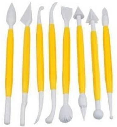 Package of 8 with 16 Different Shapes Exclusive Modeling Set for Fondant Gum Paste Sugar Craft and Cake Decoration Clay Modelling Tools Set, Blue