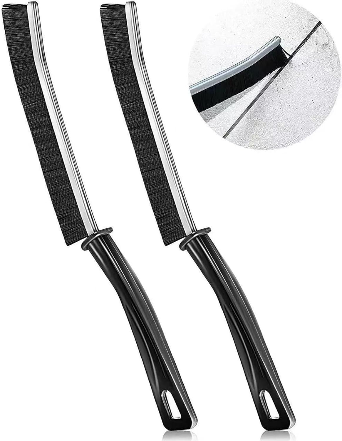 Mini Gap Cleaning Brush (Pack of 3) Hard Bristle Gap Brush for Cleaning Multipurpose Crevice Cleaning Brush Dead Corner Cleaning Brush Used for Home Toilet Bathroom Kitchen Tiles Window Slot