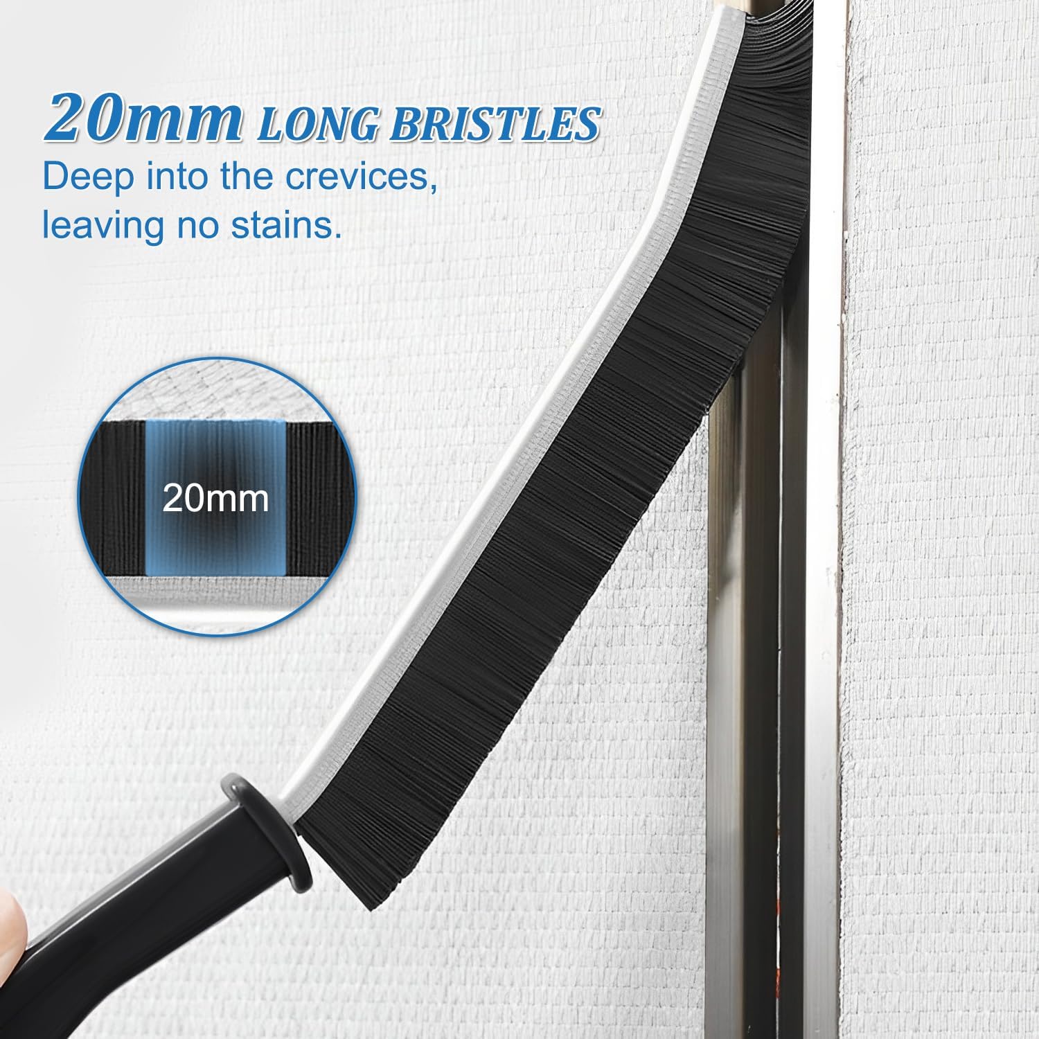 Mini Gap Cleaning Brush (Pack of 3) Hard Bristle Gap Brush for Cleaning Multipurpose Crevice Cleaning Brush Dead Corner Cleaning Brush Used for Home Toilet Bathroom Kitchen Tiles Window Slot