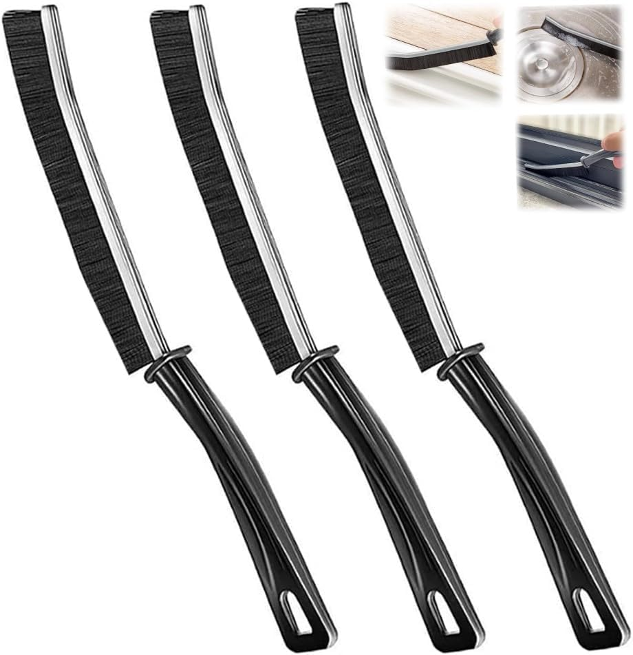 Mini Gap Cleaning Brush (Pack of 3) Hard Bristle Gap Brush for Cleaning Multipurpose Crevice Cleaning Brush Dead Corner Cleaning Brush Used for Home Toilet Bathroom Kitchen Tiles Window Slot