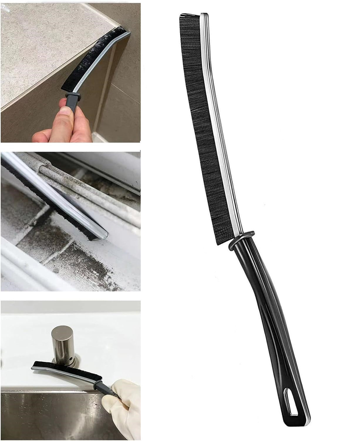 Mini Gap Cleaning Brush (Pack of 3) Hard Bristle Gap Brush for Cleaning Multipurpose Crevice Cleaning Brush Dead Corner Cleaning Brush Used for Home Toilet Bathroom Kitchen Tiles Window Slot