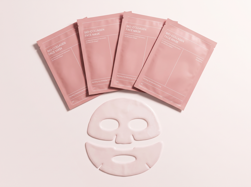 Bio-Collagen Overnight Hydrogel Face Mask – Pack of 4