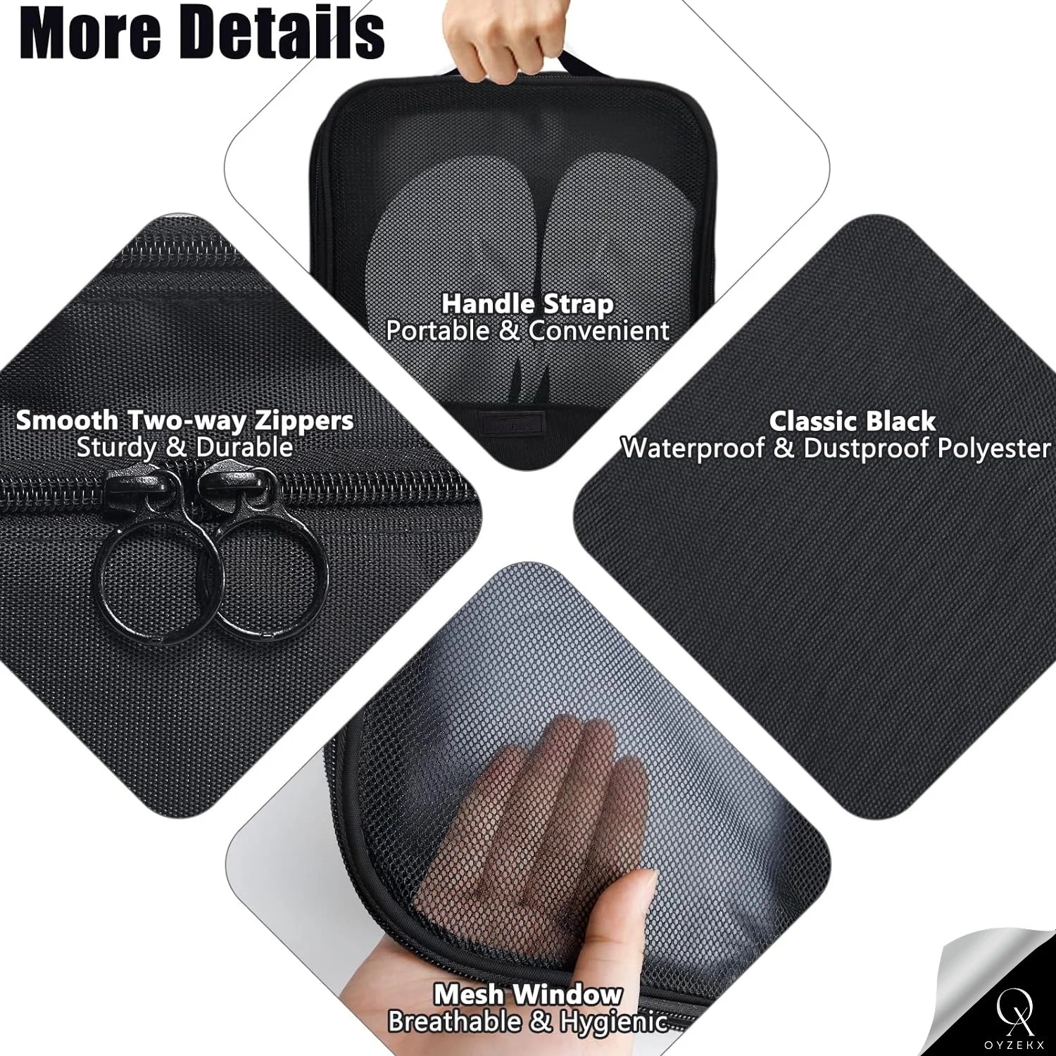 OyzekX Toiletry Bag for Men & Women Makeup Pouch, Travel Essentials Travel Organizer Travel Pouch for Men for Travel Kit for Toiletries, Wash Bag (Multi- Plain)