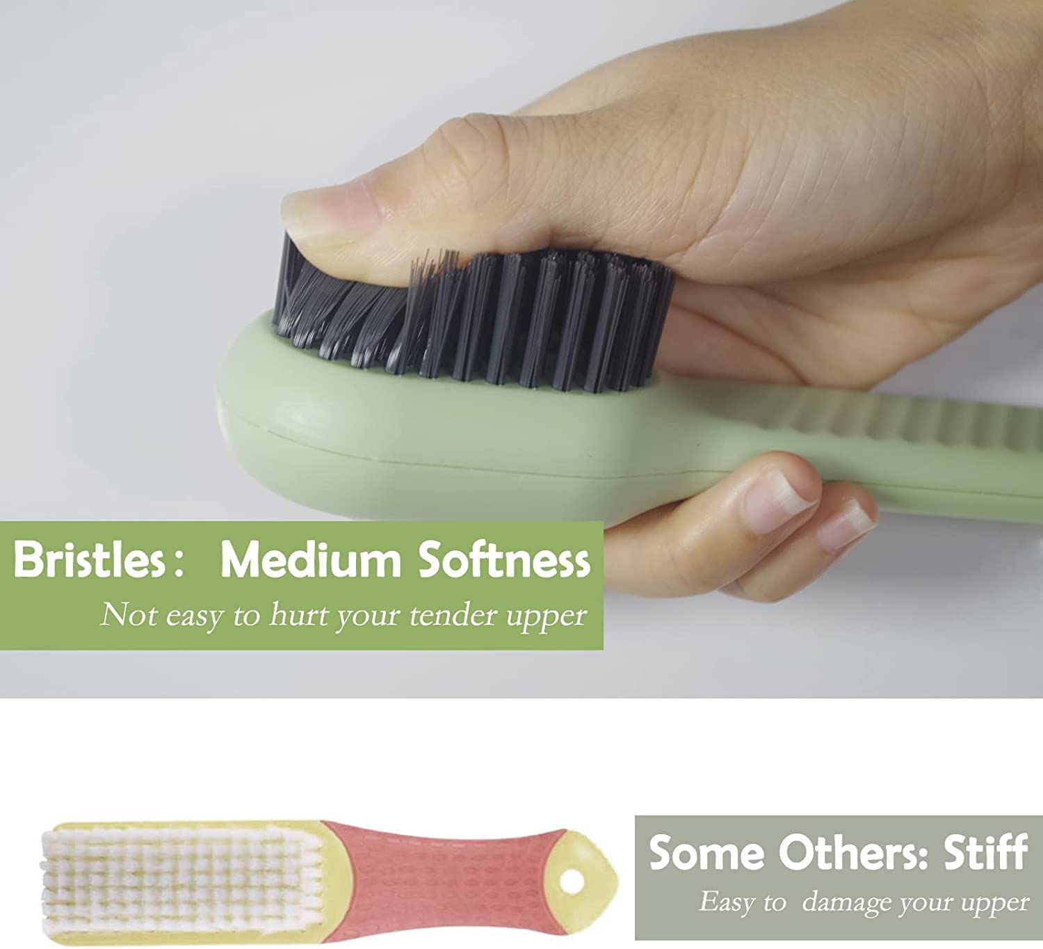 Multifunctional Shoe Brush with Liquid Box, Household Soft Fur Liquid Cleaning Shoe Brush, Long Handle Shoe Brush Press Type Automatic Liquid Shoe Brush