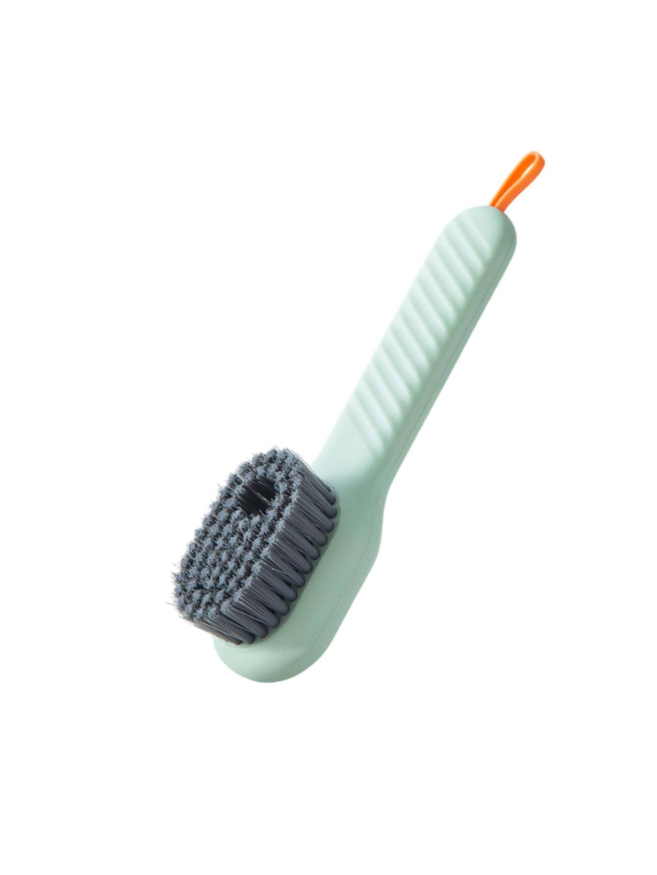 Multifunctional Shoe Brush with Liquid Box, Household Soft Fur Liquid Cleaning Shoe Brush, Long Handle Shoe Brush Press Type Automatic Liquid Shoe Brush