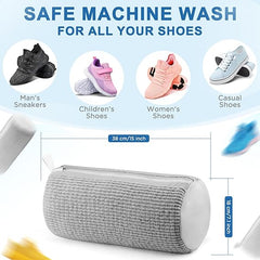 Shoe washing machine bag, Laundry shoe pouch for washer and dryer, Reusable and Durable Zipper Plush Washing Machine Bag for Sneakers, Delicates and Toys